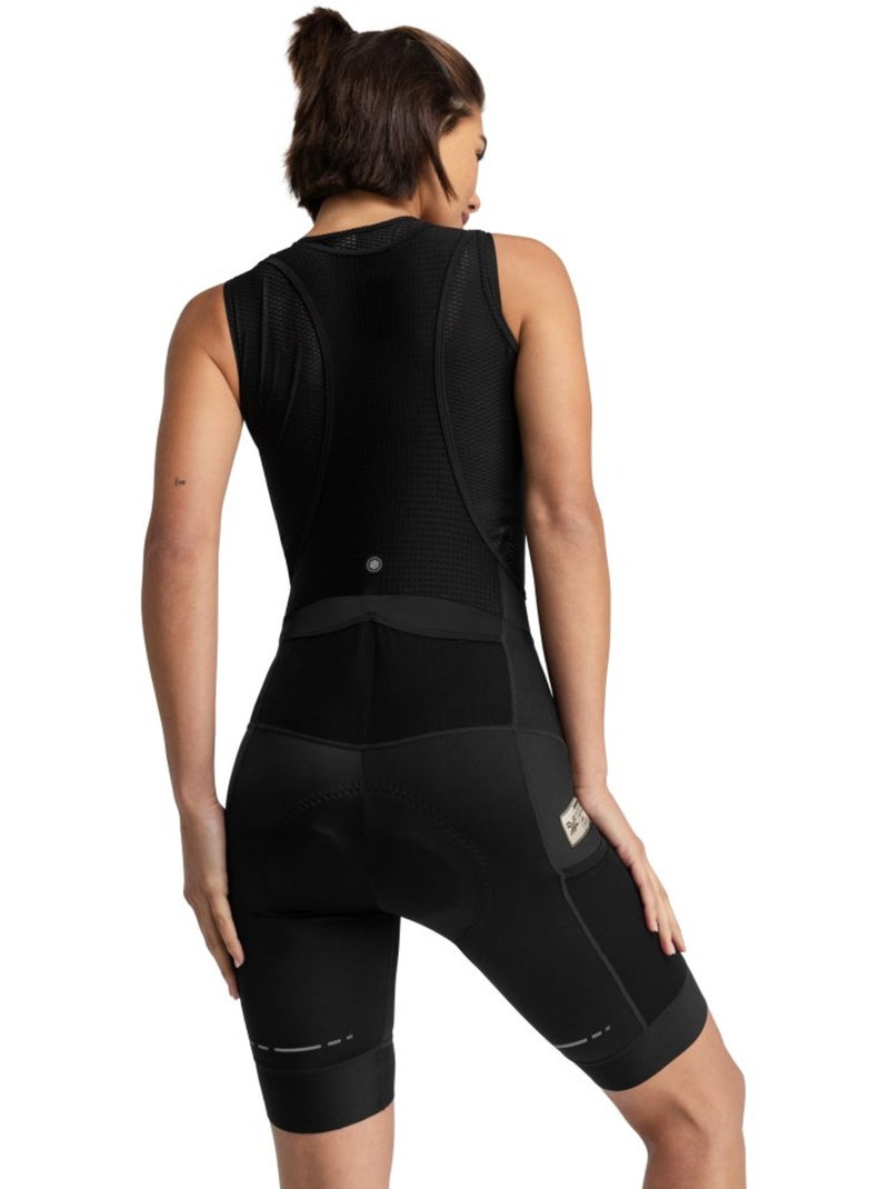 Culote corto gravel mujer ciclismo mujer jet Negro - Kiabi