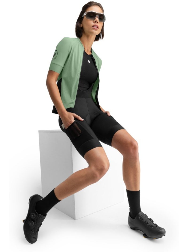 Culote corto gravel mujer ciclismo mujer jet Negro - Kiabi