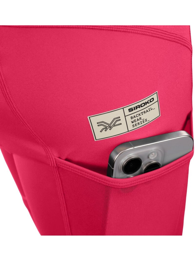 Culote corto gravel mujer ciclismo mujer jet-w Rojo - Kiabi