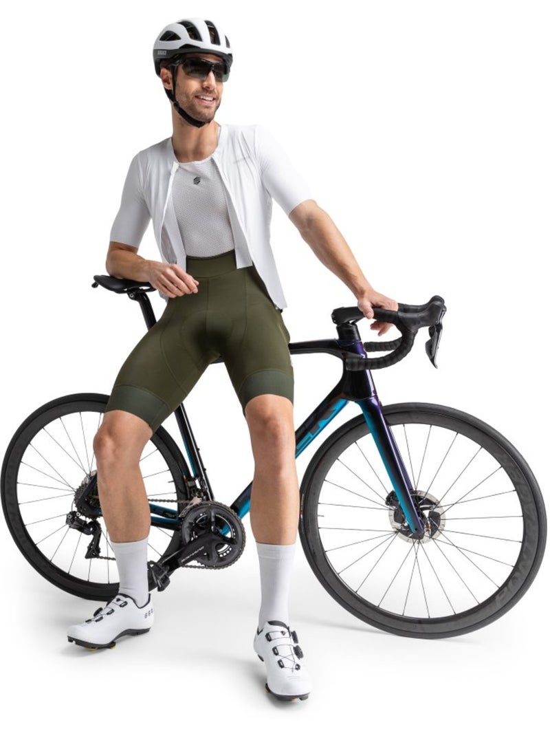 Culote corto reciclado ciclismo hombre ciclismo hombre basil Verde - Kiabi