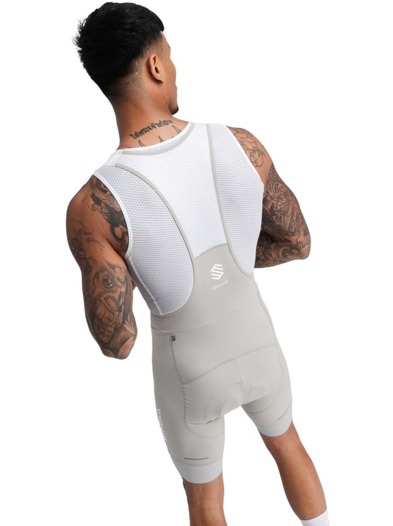 Culote corto reciclado ciclismo hombre ciclismo hombre mount lemmon Blanco Gris - Kiabi