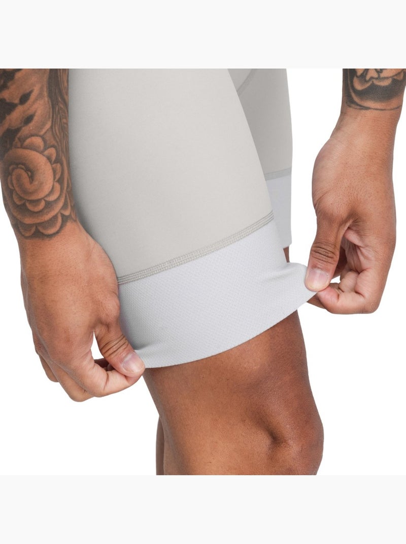 Culote corto reciclado ciclismo hombre ciclismo hombre mount lemmon Blanco Gris - Kiabi