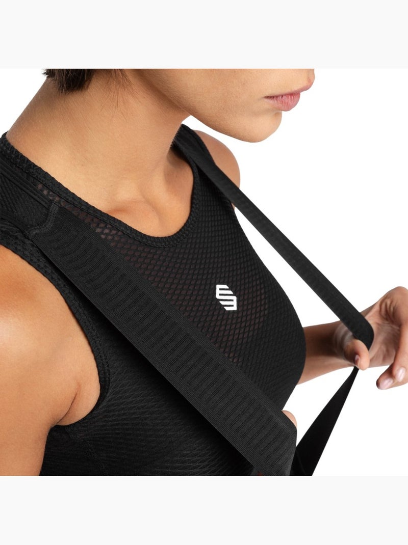 Culote corto reciclado ciclismo mujer ciclismo mujer comet Negro - Kiabi