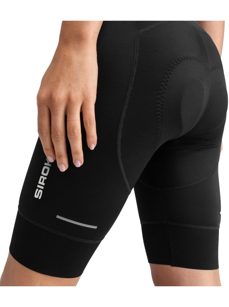Culote corto reciclado ciclismo mujer ciclismo mujer comet Negro - Kiabi