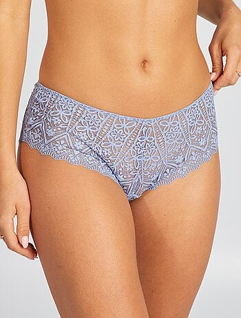 Culote de encaje con transparencias