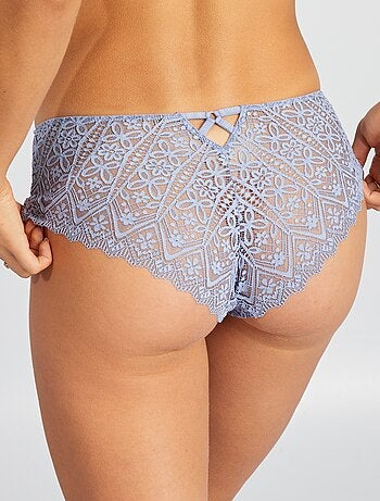 Culote de encaje con transparencias