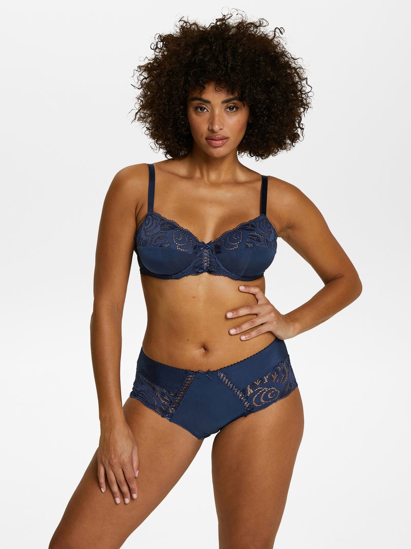 Culote de encaje 'Sans Complexe' AZUL - Kiabi