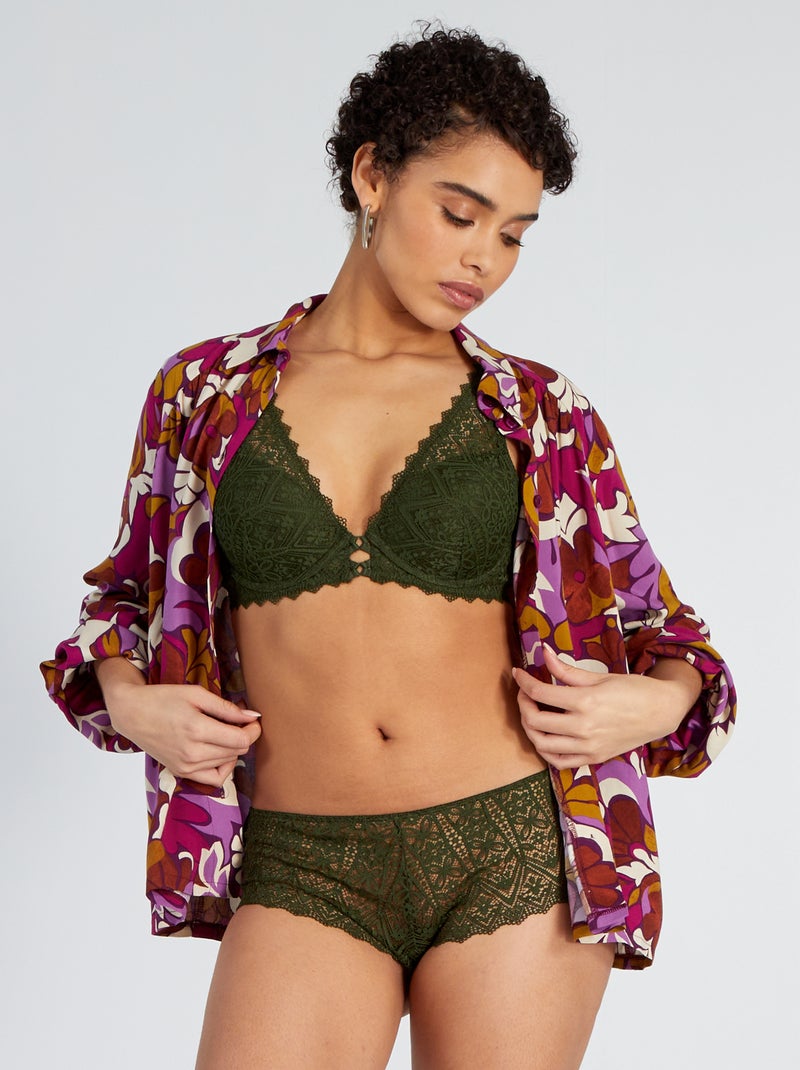 Culote de encaje VERDE - Kiabi