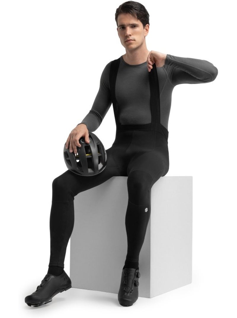 Culote largo ciclismo hombre ciclismo hombre bx bolzano Negro - Kiabi