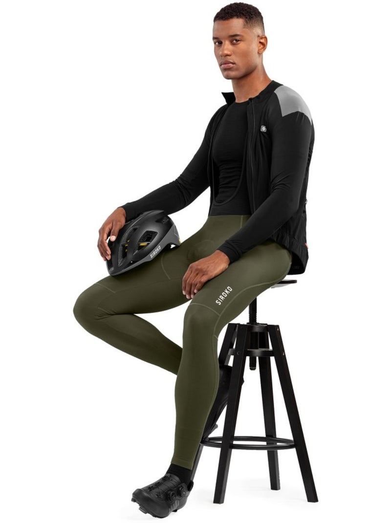 Culote largo ciclismo hombre ciclismo hombre fern Verde - Kiabi