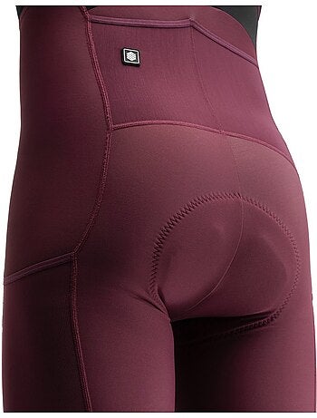 Culote largo térmico de gravel hombre ciclismo hombre apalache burgundy