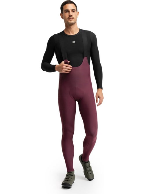 Culote largo térmico de gravel hombre ciclismo hombre apalache burgundy - Kiabi Culote largo térmico de gravel hombre ciclismo hombre apalache burgundy - Kiabi