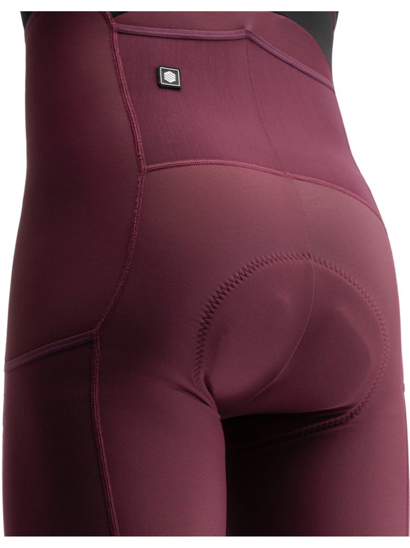 Culote largo térmico de gravel hombre ciclismo hombre apalache burgundy Rojo - Kiabi