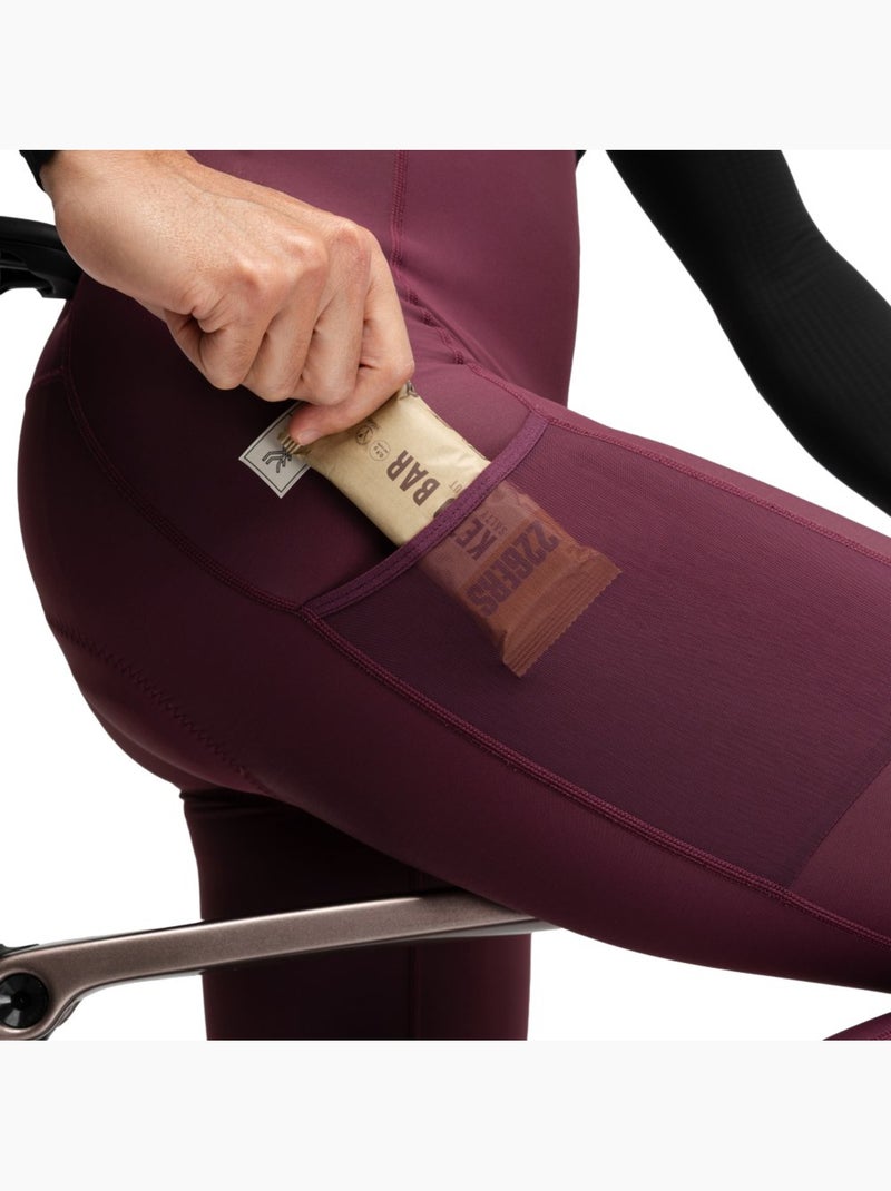 Culote largo térmico de gravel hombre ciclismo hombre apalache burgundy Rojo - Kiabi