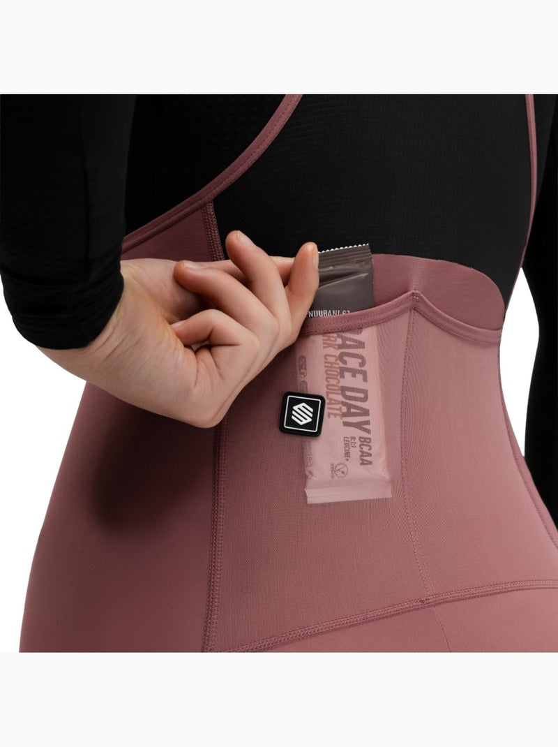 Culote largo térmico de gravel mujer ciclismo mujer delta-w Marrón - Kiabi
