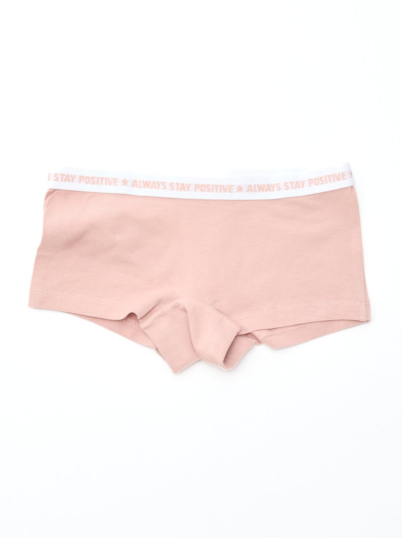 Culotes de punto - Pack de 3 Rosa - Kiabi