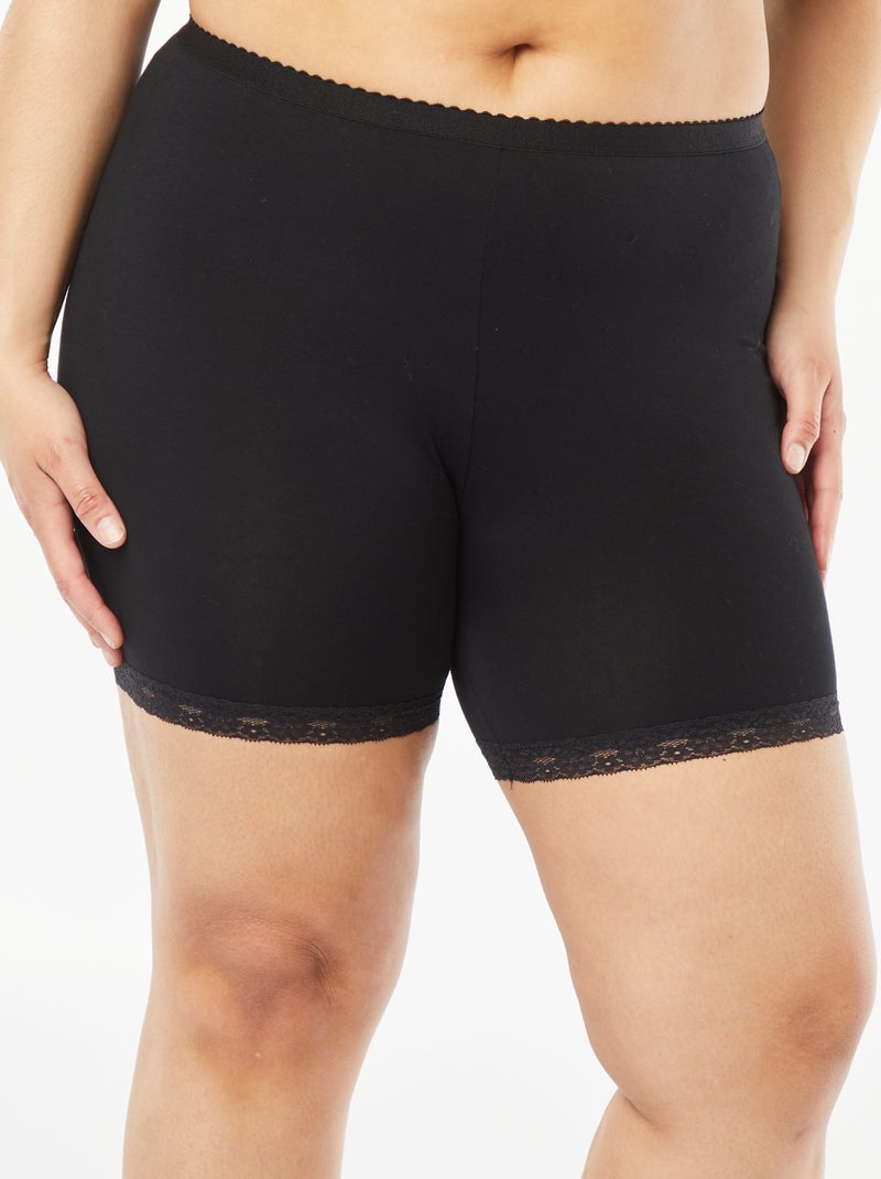 Culotte antirrozaduras tipo malla ciclista NEGRO - Kiabi
