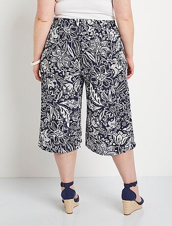 Culotte con cintura elástica y tejido gofrado - Afibel