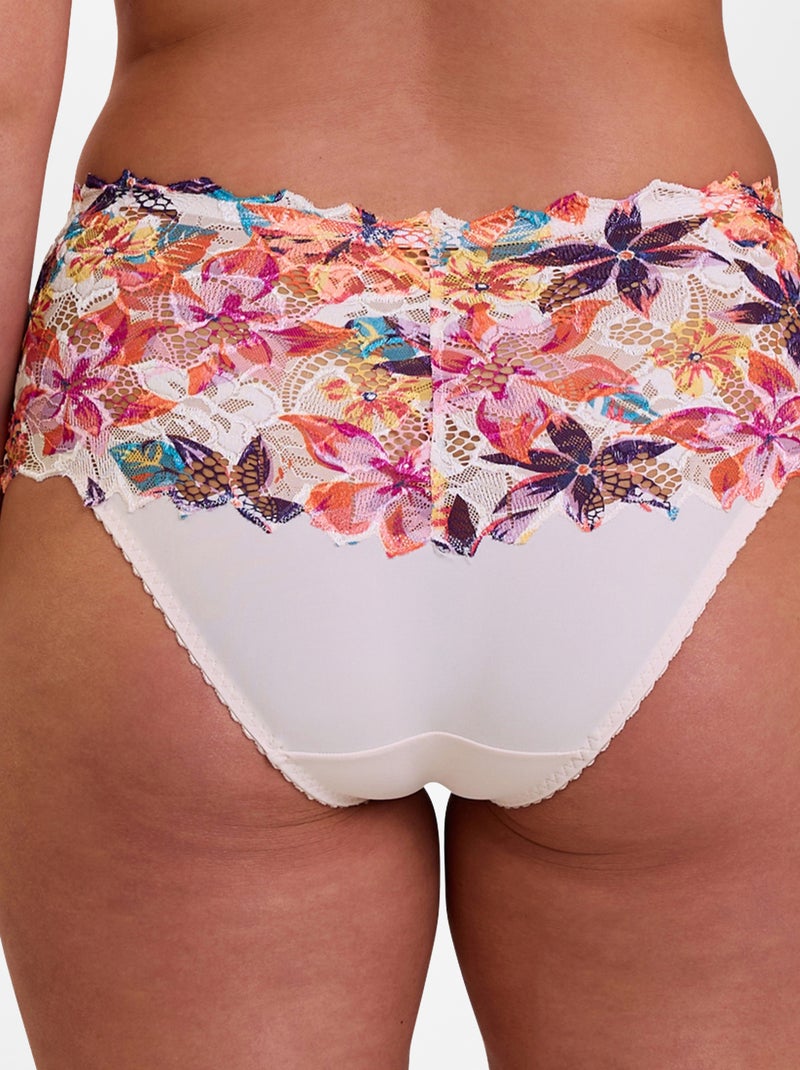 Culotte de encaje 'Sans Complexe' BLANCO - Kiabi