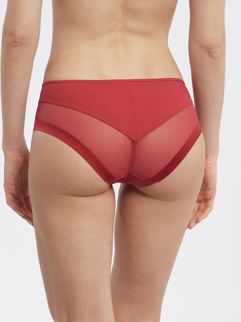 Culotte de microfibra 'Dim' ROJO - Kiabi