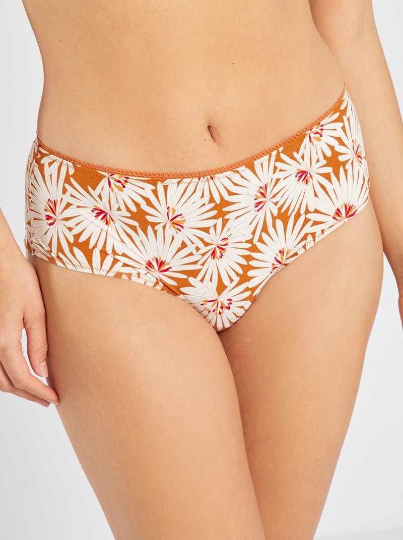 Culotte de microfibra 'Sans Complexe' NARANJA - Kiabi