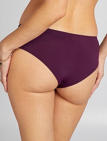 Culotte de microfibra y encaje