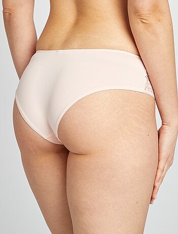 Culotte de microfibra y encaje