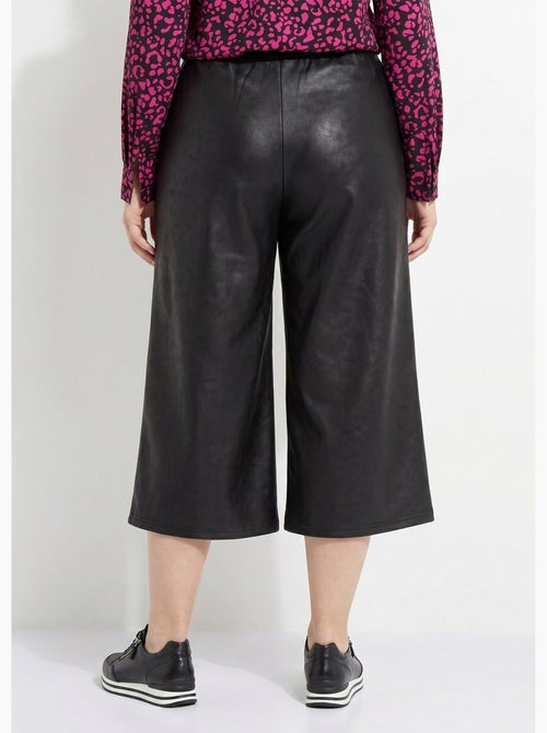 Culotte de punto liso con aspecto de piel - Afibel - Kiabi