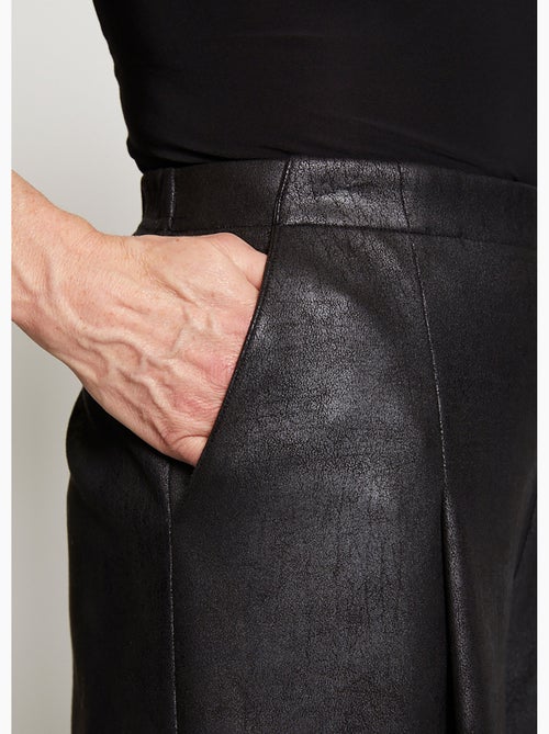 Culotte de punto liso con aspecto de piel - Afibel - Kiabi