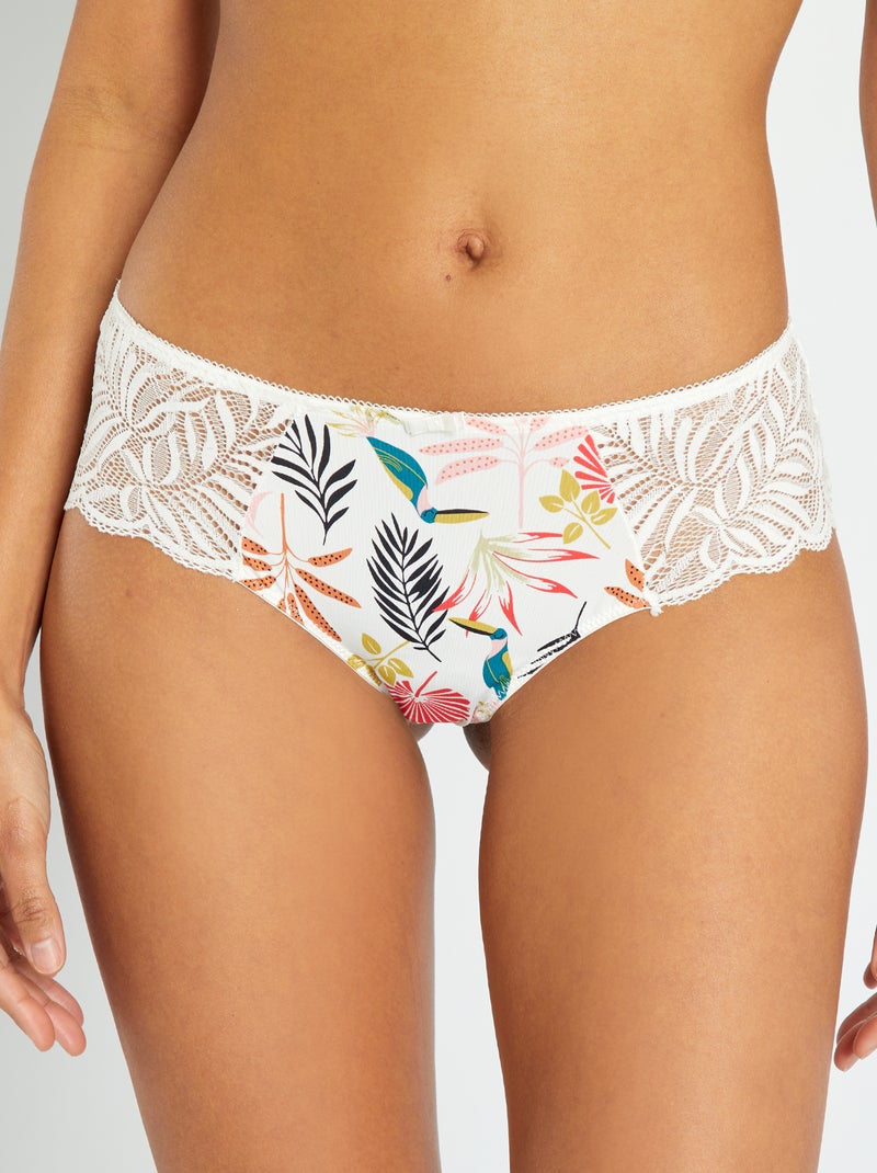 Culotte 'Envie de Lingerie' BEIGE - Kiabi
