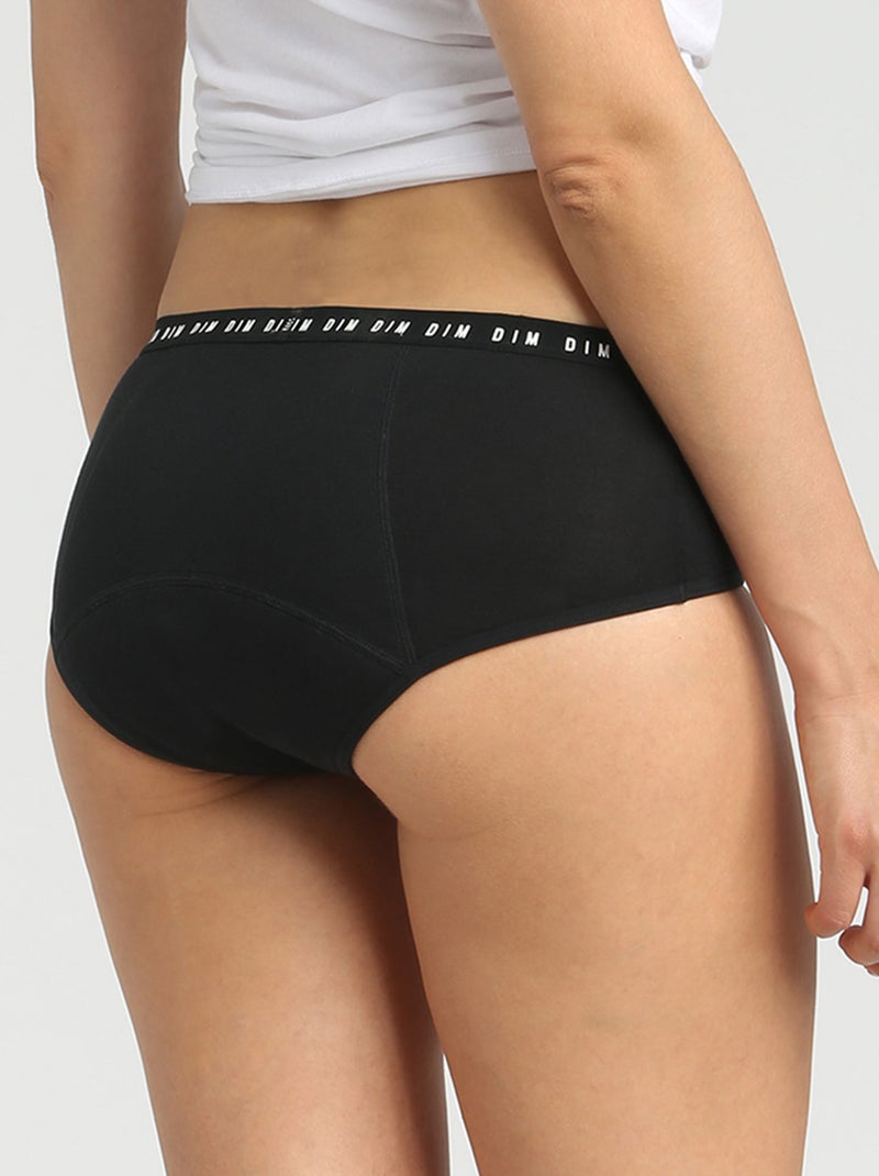 Culotte menstrual 'DIM' flujo abundante negro - Kiabi