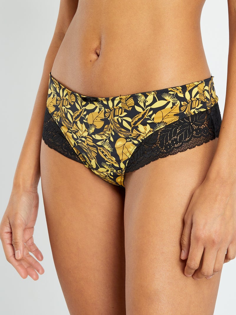 Culotte tanga 'Envie de Lingerie' BEIGE - Kiabi