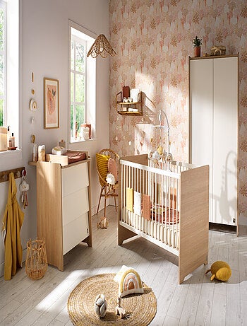 Cuna 140x70 - Little Big Bed en madera, decoración roble - SAUTHON