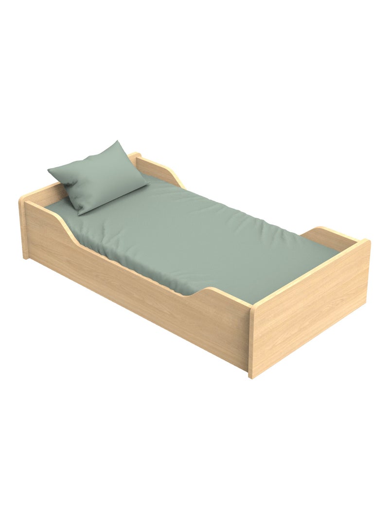 Cuna 140x70 - Little Big Bed en madera, decoración roble - SAUTHON Beige - Kiabi