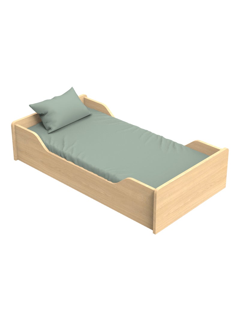 Cuna 140x70 - Little Big Bed en madera, decoración roble - SAUTHON Marrón - Kiabi