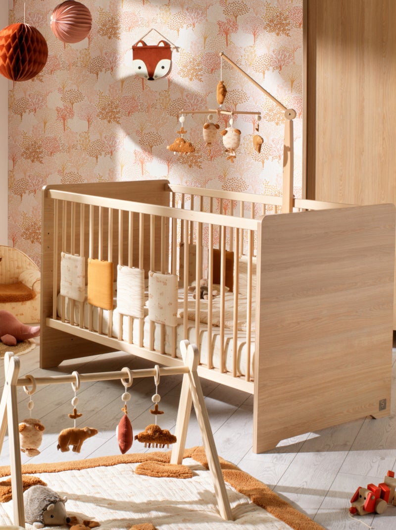 Cuna 140x70 - Little Big Bed en madera, decoración roble - SAUTHON Marrón - Kiabi