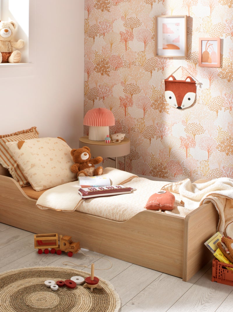 Cuna 140x70 - Little Big Bed en madera, decoración roble - SAUTHON Marrón - Kiabi
