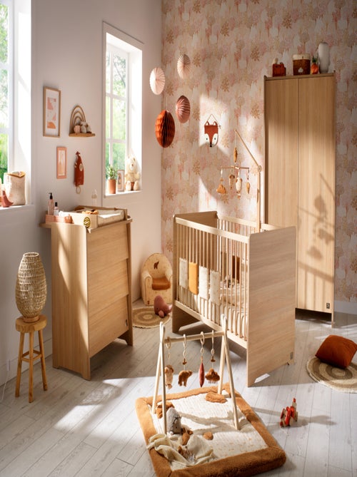 Cuna 140x70 - Little Big Bed en madera, decoración roble - SAUTHON - Kiabi