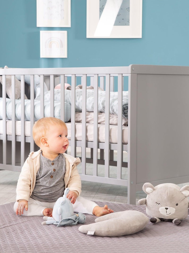 Cuna 2 en 1 colecho y cama independiente ajustable en altura - ROBA Gris - Kiabi