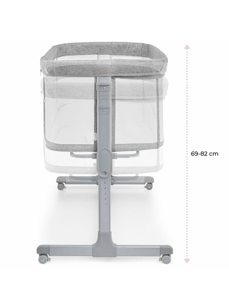 Cuna bebé 3 en 1 luna moby-system colecho y viaje ajustable 7 alturas Gris - Kiabi