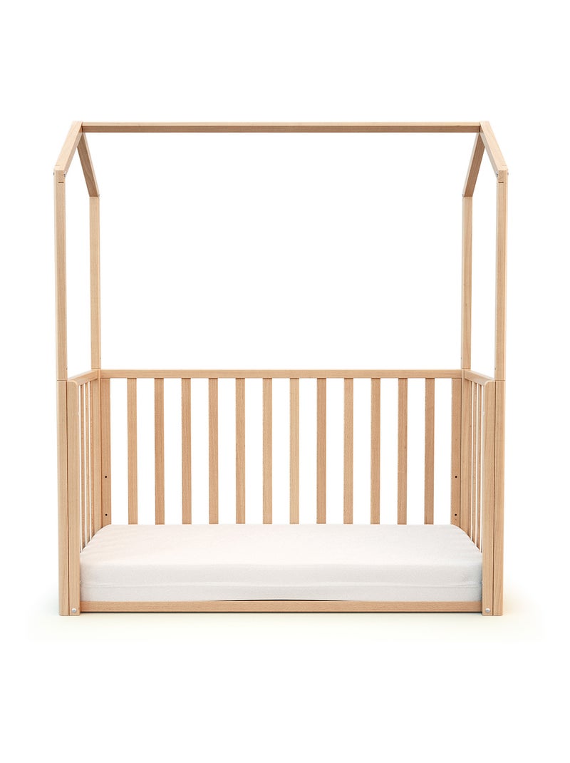 Cuna bebé casita evolutiva kasa madera Beige claro - Kiabi