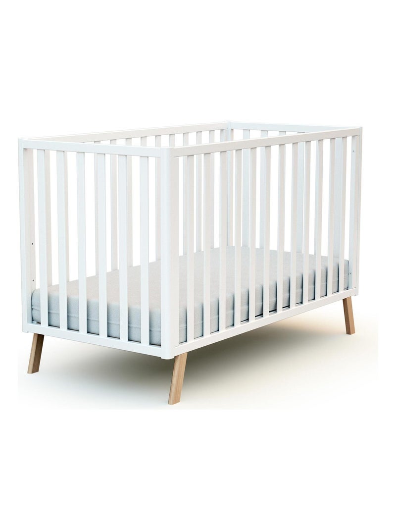 Cuna bebé casita evolutiva KASA madera Beige/Blanco - Kiabi