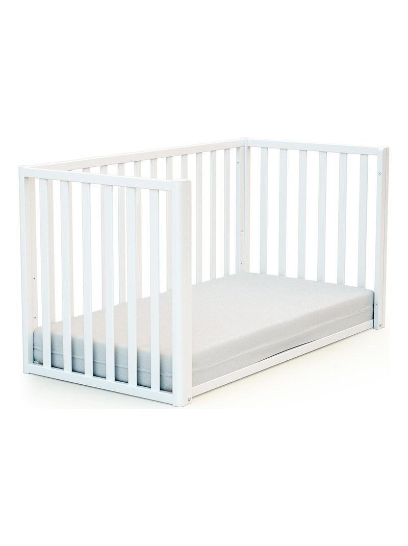 Cuna bebé casita evolutiva KASA madera Beige/Blanco - Kiabi