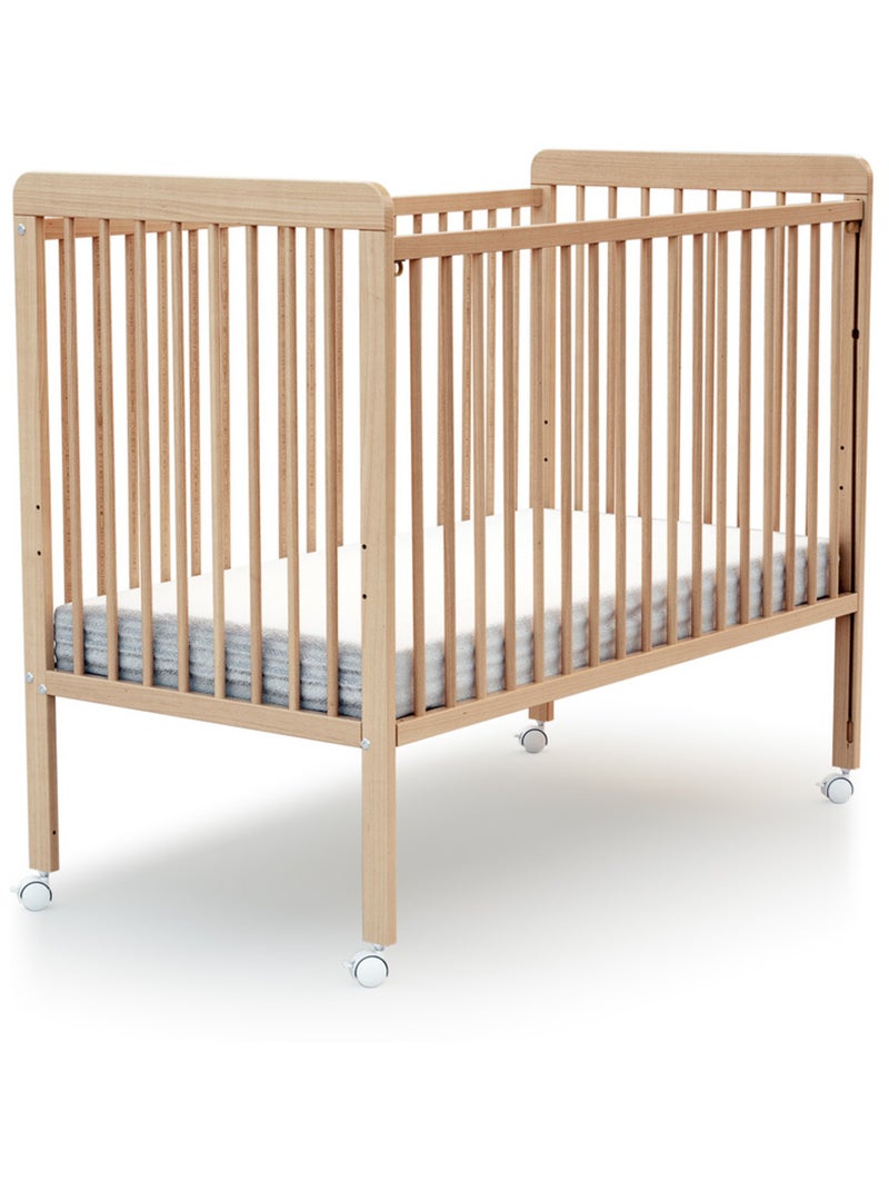 Cuna bebé con lateral abatible con colchón LIVO Beige claro - Kiabi