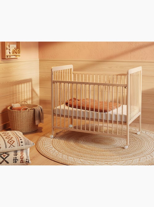 Cuna bebé con lateral abatible livo madera - Kiabi Cuna bebé con lateral abatible livo madera - Kiabi