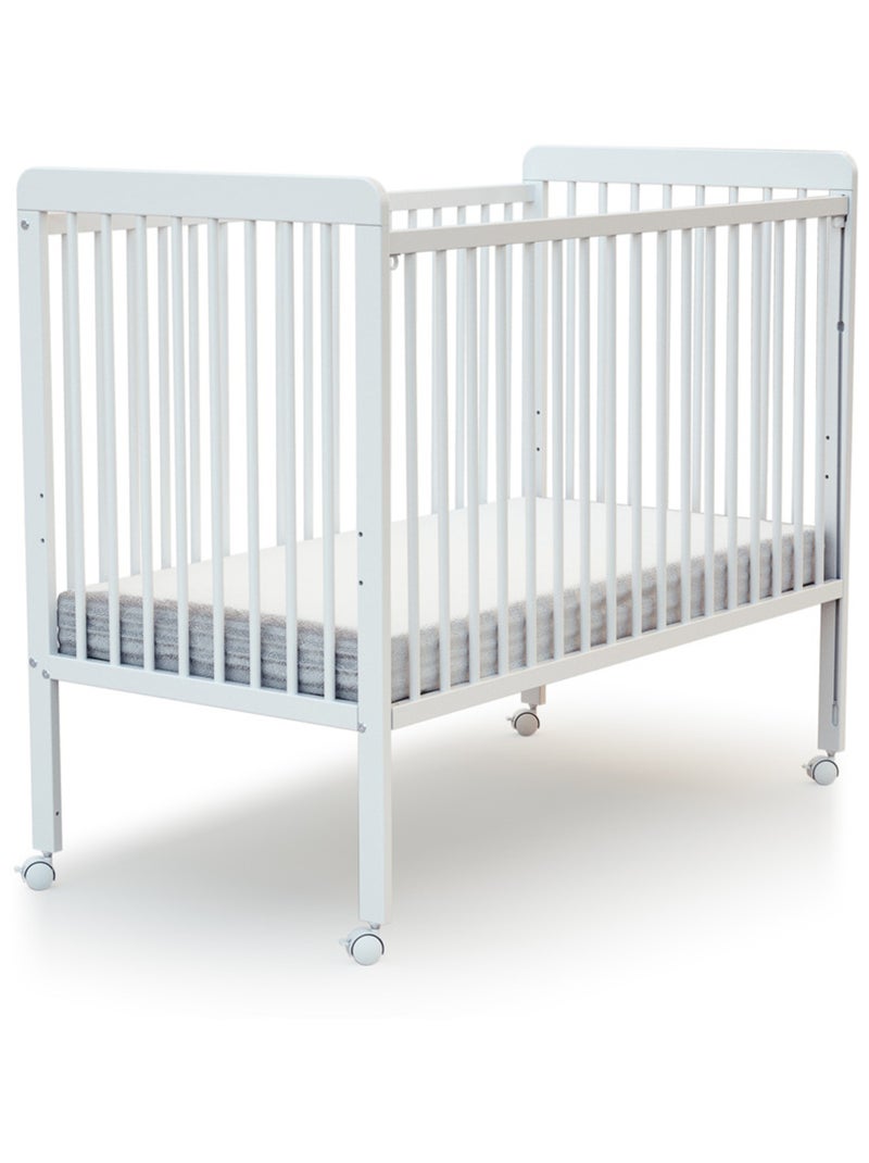 Cuna bebé con lateral abatible livo madera Blanco - Kiabi