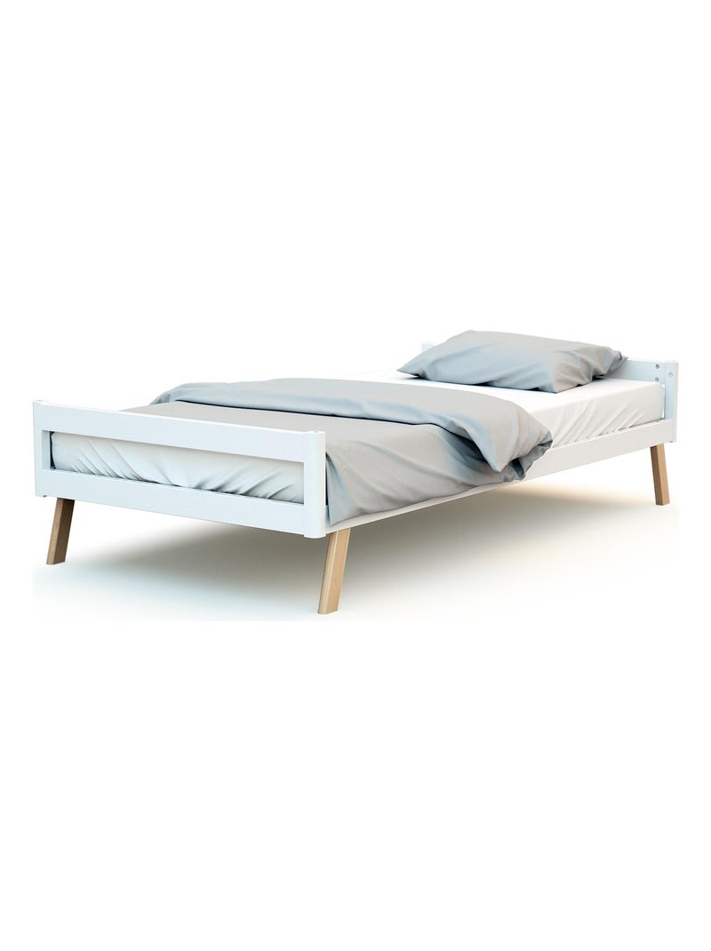 Cuna bebé evolutiva kasa madera Blanco - Kiabi
