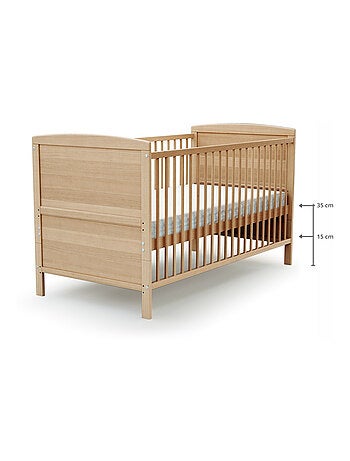 Cuna bebé evolutiva luna madera