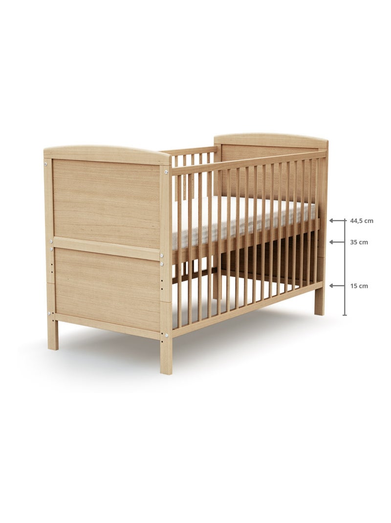Cuna bebé evolutiva luna madera Beige claro - Kiabi