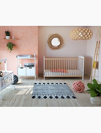 Cuna bebé evolutiva luna madera